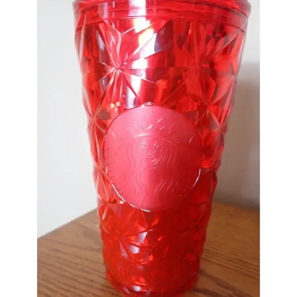 Starbucks Holiday Christmas 2023 Red Prism Crystal Grande Tumbler Cold Cup - Picture 2 of 4